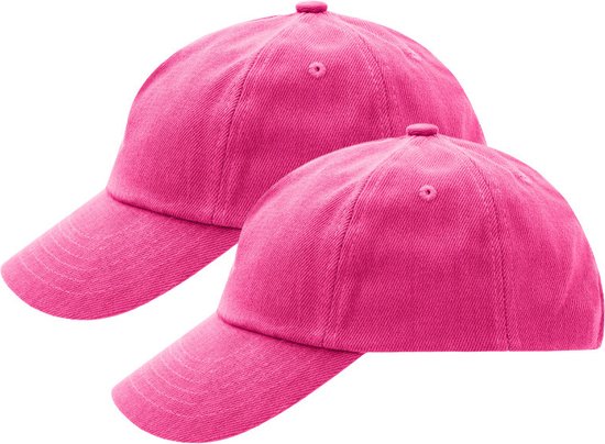 Myrtle Beach baseballcap voor volwassenen - 2x - Petjes - Fuchsia roze