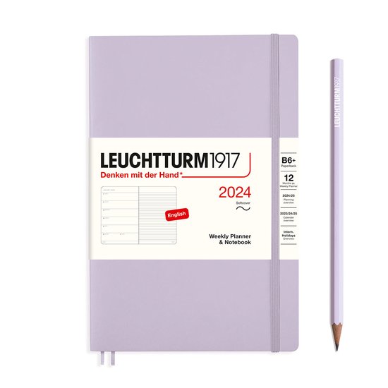 Agenda de bureau leuchtturm 2024 semainier et carnet a5 sage