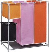 Bol.com vidaXL-3-delige-Wassorteerder-met-wasmand aanbieding