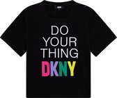 DKNY D35S31 T-shirt Met Korte Mouwen Unisex - Black - 6 jaaren