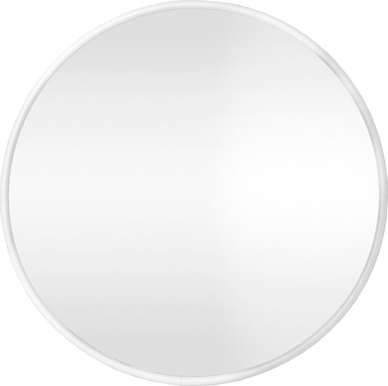 MISOU Spiegel Rond met Ophangketting Wandspiegel Goud Diameter 29 cm Glas | Leen Bakker