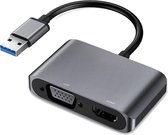 Video converter - USB 3.0 naar HDMI + VGA Adapter - UHV3 - 4K/HD/1080P