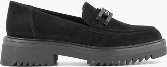 oxmox Zwarte chuny loafer sierketting - Maat 39