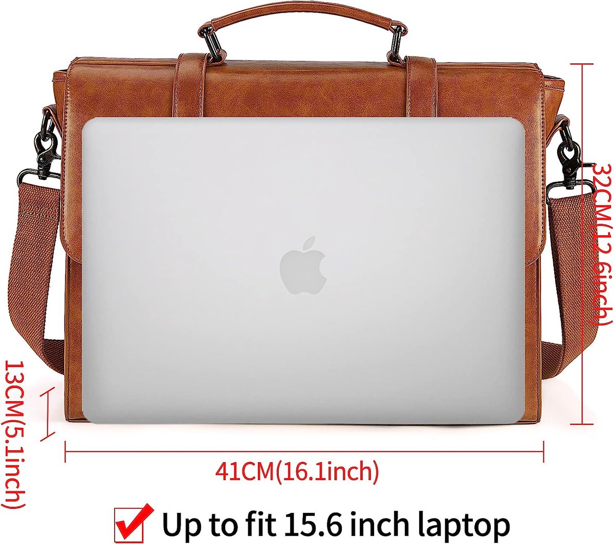 Schoudertassen heren aktetas laptoptas 15,6 inch waterdichte messenger bag  vintage... | bol