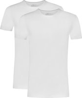 Basics t-shirt wit 2 pack voor Heren | Maat XXL