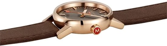 Mondaine - Evo2 dameshorloge 30 mm - Officiële Zwitserse spoorwegen polshorloge datum functie - 30 m waterbestendig - saffierkristal - verschillende variaties - horloges voor dames en heren, Armband