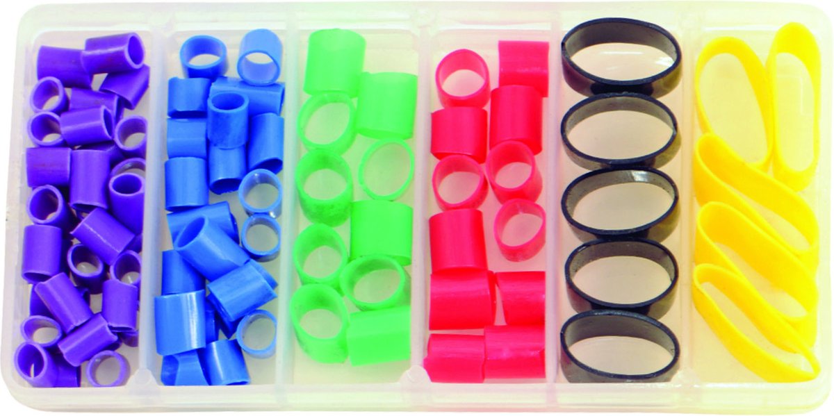 Reniers Fishing Silicone Rings Assortiment Box - Maat : Mix Box
