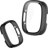 Bumper Screen Protector Set Geschikt Voor Fitbit Versa 4 - 360 Graden Bescherming - Transparant