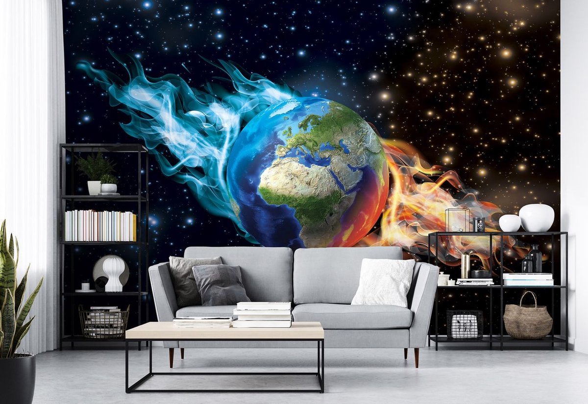 Papier Peint - View of the Blue Planet 400x280cm - Intissé main image 1