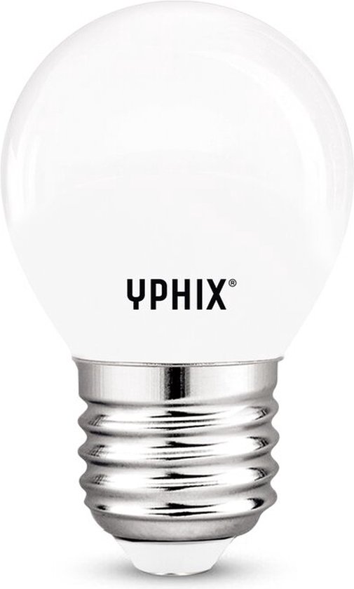 Yphix E27 LED filament kogellamp Polaris G45 melkwit 1,7W 2700K - G45