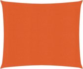 vidaXL - Zonnezeil - 160 - g/m² - 3,6x3,6 - m - HDPE - oranje