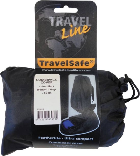 Travelsafe Combipack Regencover - Large - Zwart