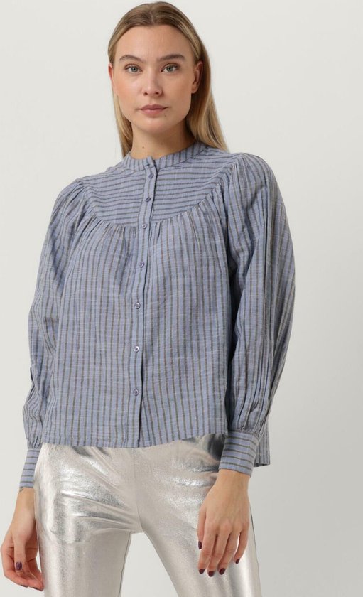 Lollys Laundry Alicia Shirt Dames - Jurken - Lichtblauw