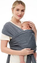 Draagdoek voor pasgeborenen tot 20 kg, draagdoek instelbaar voor volwassenen, maten XXS-XXL, draagdoek baby pasgeborenen, ergonomische voorzijde/achterkant, babydraagdoek voor pasgeborenen