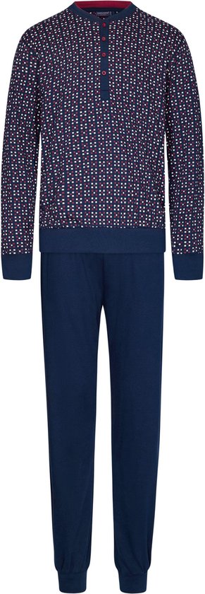 Pastunette for Men - Pyjama set Luke - Blauw - Katoen - Maat 3XL