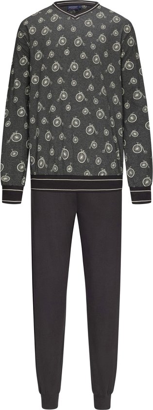 Pastunette for Men - Heren Pyjama set Jan - Grijs - Katoen - Maat XL