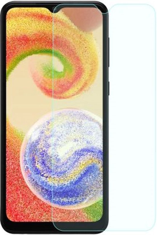 Case2go - Screenprotector voor Samsung Galaxy A04 - Case Friendly - Gehard Glas - Transparant