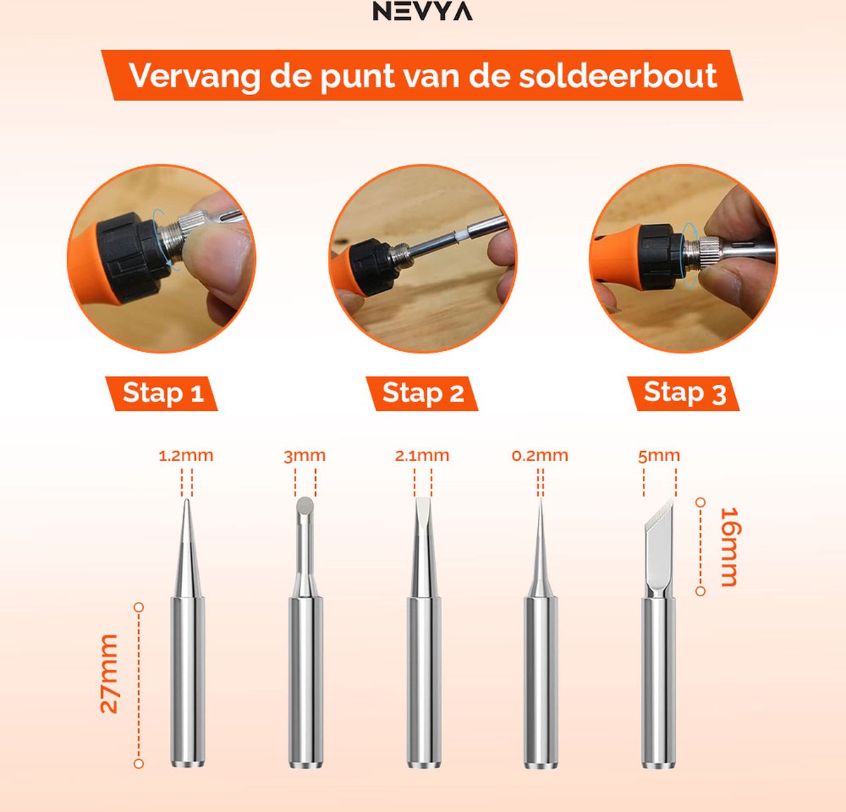 Soldeerboutset, 60 W, instelbare temperatuur 200-450 °C, soldeergereedschap met 5 soldeerpunten, hoogwaardig solderen en repareren, soldeerbout voor elektronica, sieraden, huishoudelijke apparaten