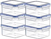 TronicXL 6 Pièces 680ml Fresh Box Boîte de Rangement avec Fermeture à Pression Hermétique I Boîte de Rangement Boîte Conteneur Cuisine I Passe au Lave-Vaisselle