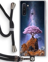 Case Company® - Coque Samsung Galaxy Note 10 avec cordon - Ambition - Protection de téléphone avec cordon Zwart - Protection sur tous les côtés et sur les bords de l'écran