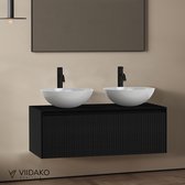 Viidako – Signature Design Badkamermeubel 100 cm breed – Mat Zwart - Top kwaliteit & perfect passend in uw Japandi badkamer!