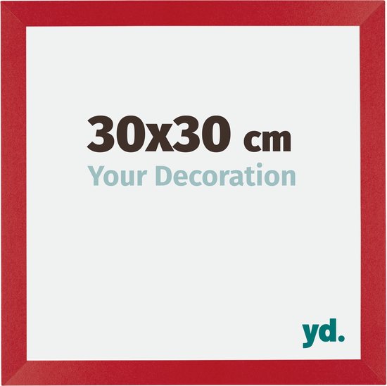 Cadre Photo Mura Your Decoration - 30x30cm - Rouge