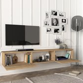 Tv-meubel Paltamo zwevend 180x31x29,5 cm eiken
