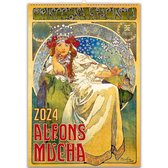 C259-25 Alfons Mucha Kalender 2025 + gratis 2024 kalender