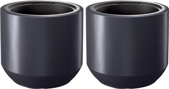 Prosper Plast DNAT120 Vaso Per Fiori Natura 12x12,2 Cm – Colore Mocca, In Plastica Riciclata