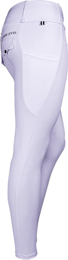Donley - Acascalini - White- paardrijleggings - paardrijlegging - paardrijbroek - super fijne stof - maat 30- paardenbroek - paardrij broek - paardrij legging - legging - siliconen grip