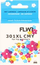 FLWR - Inktcartridge / 301XL / Kleur - Geschikt voor HP