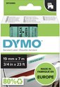 DYMO originele D1 labels | Zwarte Tekst op Groen Label | 19 mm x 7 m | zelfklevende etiketten voor de LabelManager labelprinter | gemaakt in Europa