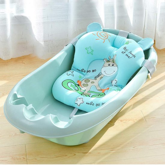 Bad Zitkussen, Pasgeboren Baby Bad Kussen Kussen Bad Zitkussen Ondersteuning Net Drijvend Antislip Baby Bad Kussen & Ligstoel Baby Douche Badbed Voor 0-12 Maanden