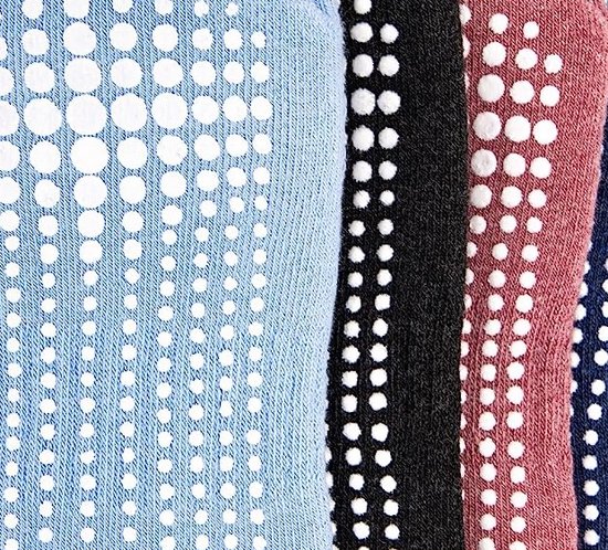 Malinsi® Sokken Antislip 2-Pack - 2 Paar Laag - maat 36-41 - Yoga Enkelsokken - Huissokken Dames en Heren anti slip - Gripsokken voor Yoga Pilates Ballerina Ballet - Fietssokken Wielrensokken Fiets tennissokken & Voetbal