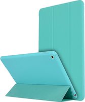 Mobigear Tablethoes geschikt voor Apple iPad 7 (2019) Hoes | Mobigear Tri-Fold Gel Bookcase - Turquoise
