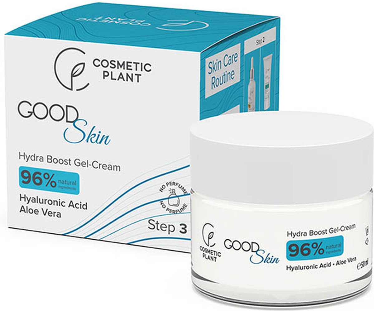 Cosmetic Plant - Good Skin - Hydra Boost Gel-Cream with Ca, Mg, Cu, Zn and Hyaluronic Acid Day/Night Cream 50ml