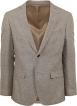 Suitable - Colbert Braz Linnen Beige - Heren - Maat 56 - Modern-fit