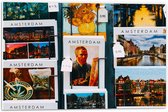 PVC Schuimplaat - Amsterdamse Ansichtkaarten in het Rek - 60x40 cm Foto op PVC Schuimplaat (Met Ophangsysteem)