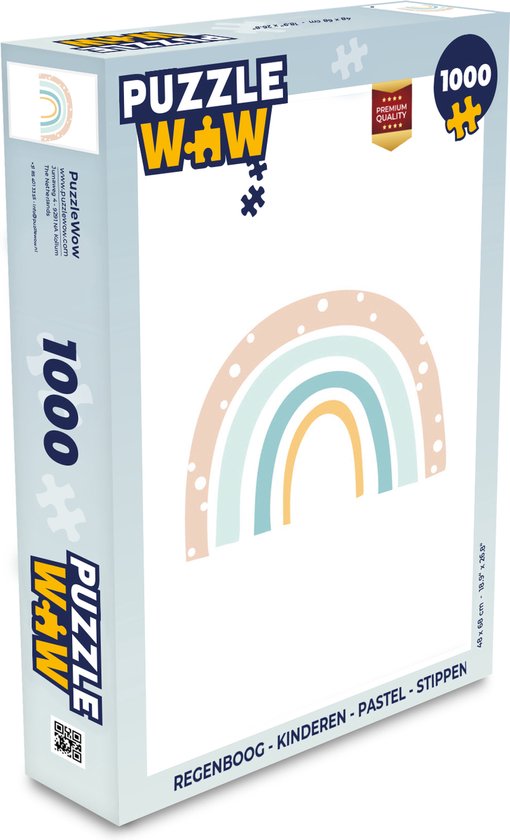 Puzzle Rainbow - Enfants - Pastel - Points - Bébé - Puzzle - Puzzle 1000  pièces adultes