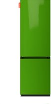 NUNKI LARGECOMBI-FLGRE Combi Bottom Koelkast, E, 198+66l, Light Green Gloss Front