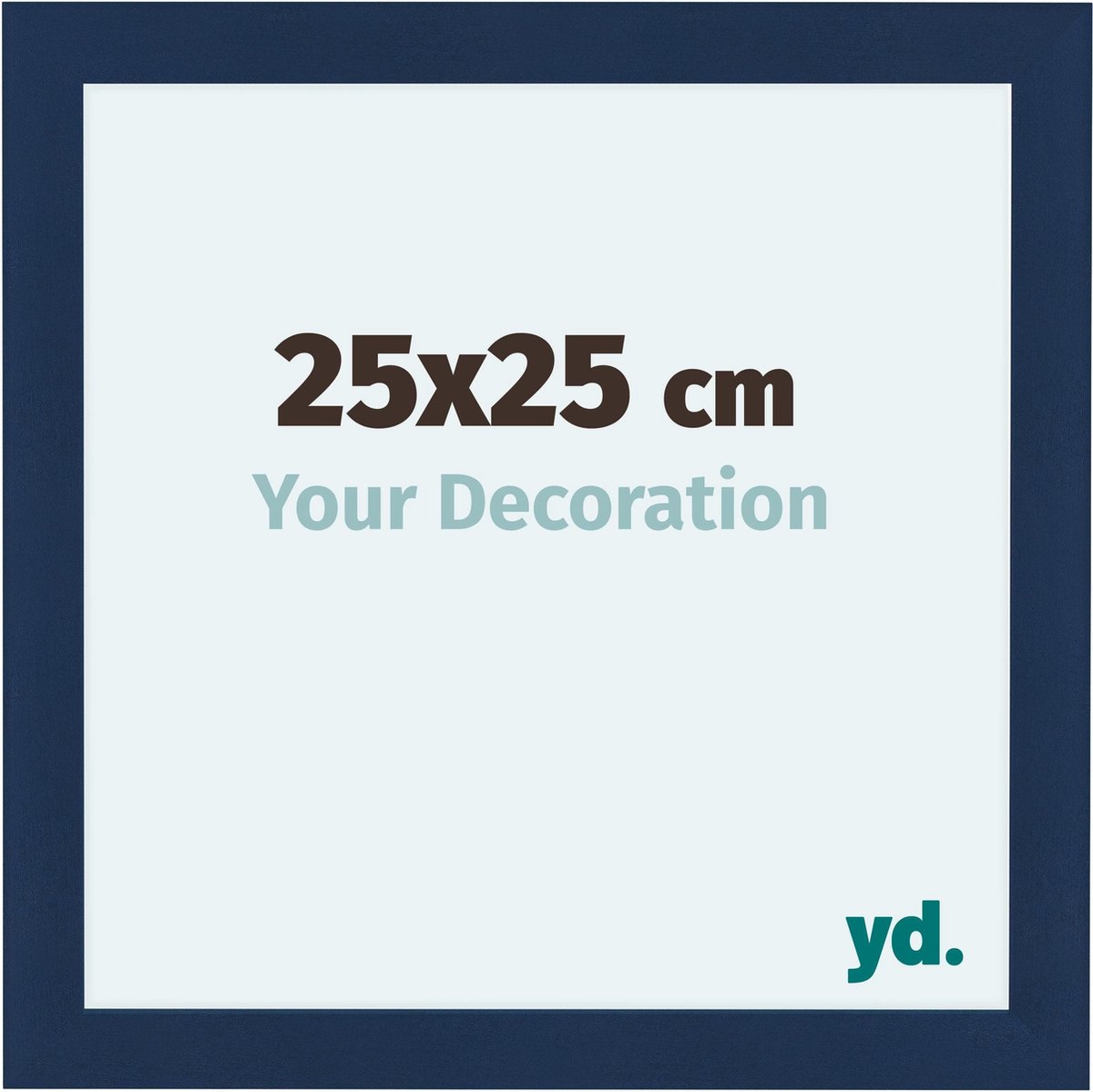 yd. Your Decoration - Fotolijst 25x25 cm - MDF - Donkerblauw Geveegd - Como