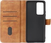 Zakelijke Book Case Telefoonhoesje - Portemonnee Hoesje - Geschikt voor Xiaomi 12 Pro - Bruin