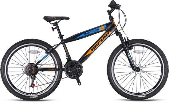 Vélo de route Radio - Vélo pour enfants à 21 vitesses - 27,5 pouces - Garçons - Taille de cadre 41 cm - Zwart