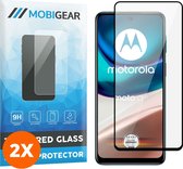 Mobigear Screenprotector geschikt voor Motorola Moto G42 Glazen | Mobigear Premium Screenprotector - Case Friendly - Zwart (2-Pack)
