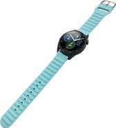 Mobigear Watch bandje geschikt voor Smartwatch - 20 mm Bandje Flexibel Siliconen Gespsluiting | Mobigear Colors - Blauw
