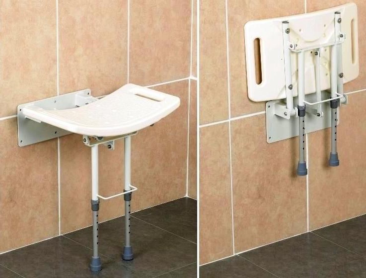 Goedkoopste Douchezit voor aan de muur Met steunvoet, in staal