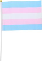 Zac's Alter Ego - Handheld Transgender 30 x 16.5cm Vlag - Multicolours