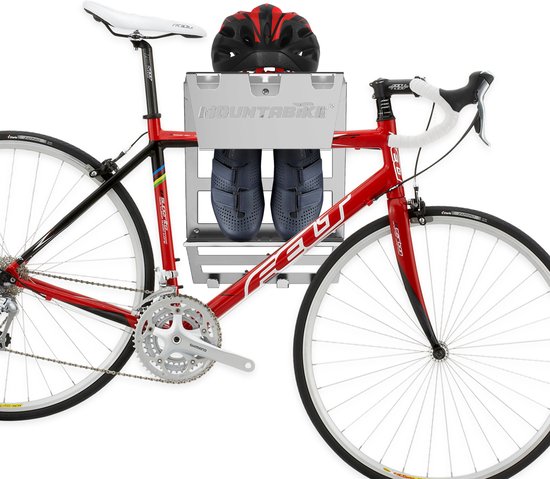 Mountabike WAVE Fiets Ophangsysteem - Extra zwaar - Fiets muurbeugel - Fiets ophangbeugel - Inclusief haken voor fiets accessoires - Antraciet van Mountabike — afbeelding 5