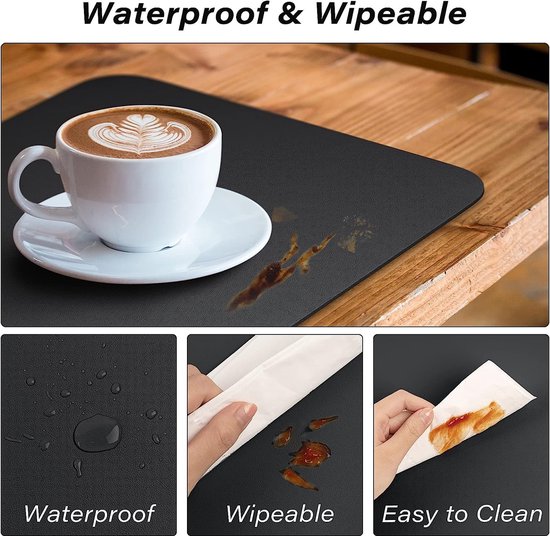 placemats, 6delig, afwasbaar en 6delig, onderzetters, pvc, placemat