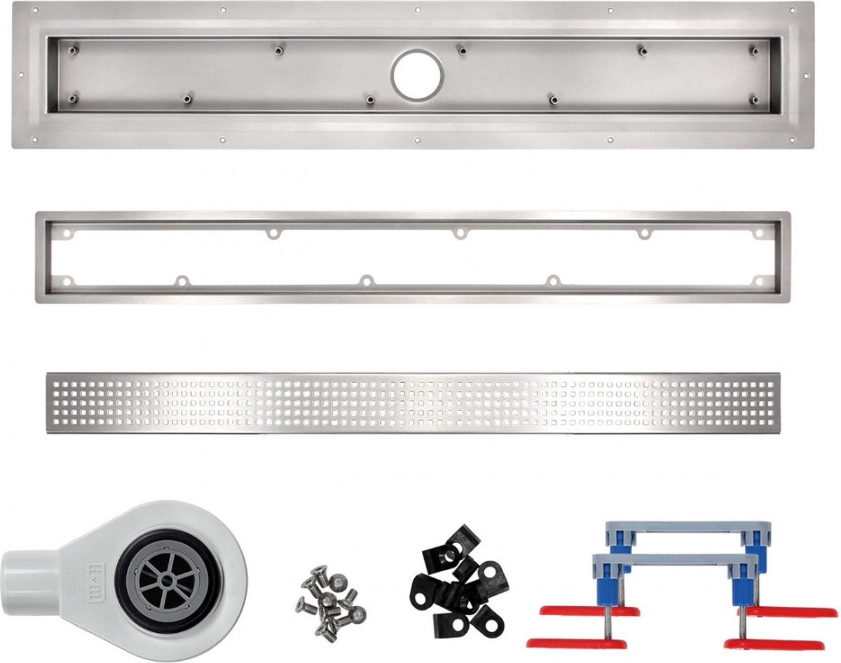 Douchegoot voor vinylvloer 50 cm Wiper VinylFloor Sirocco complete set